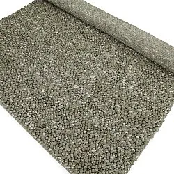 Ullteppe - Sala Irregular Wool Bubble (mosegrønn/hvit melert)