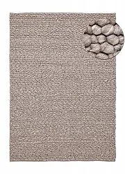 Ullteppe - Sala Irregular Wool Bubble (taupe/hvit melert)
