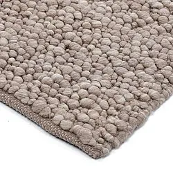 Ullteppe - Sala Irregular Wool Bubble (taupe/hvit melert)