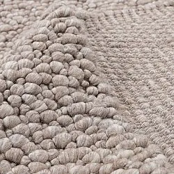 Ullteppe - Sala Irregular Wool Bubble (taupe/hvit melert)