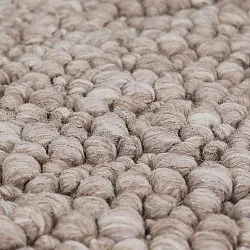 Ullteppe - Sala Irregular Wool Bubble (taupe/hvit melert)