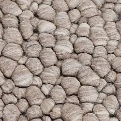 Ullteppe - Sala Irregular Wool Bubble (taupe/hvit melert)