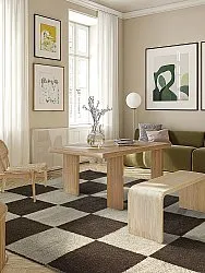 Ullteppe - Scacco (svart/beige)