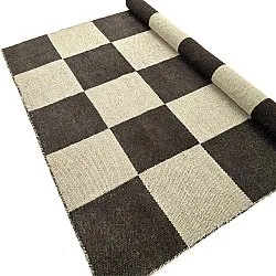 Ullteppe - Scacco (svart/beige)