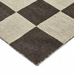 Ullteppe - Scacco (svart/beige)