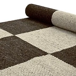 Ullteppe - Scacco (svart/beige)