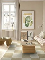 Ullteppe - Scacco (hvit/beige)