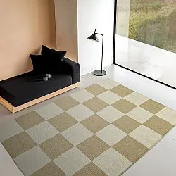 Ullteppe - Scacco (hvit/beige)
