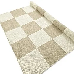 Ullteppe - Scacco (hvit/beige)