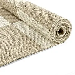 Ullteppe - Scacco (hvit/beige)