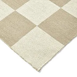 Ullteppe - Scacco (hvit/beige)