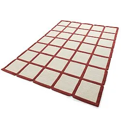 Ullteppe - Syl Hand Tufted Wool Premium (rød/hvit)