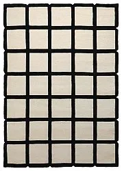 Ullteppe - Syl Hand Tufted Wool Premium (svart/hvitt)