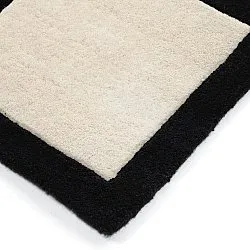 Ullteppe - Syl Hand Tufted Wool Premium (svart/hvitt)