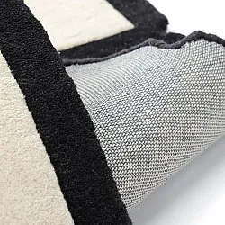 Ullteppe - Syl Hand Tufted Wool Premium (svart/hvitt)