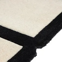 Ullteppe - Syl Hand Tufted Wool Premium (svart/hvitt)