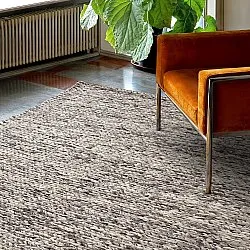 Ullteppe - Talvia Braided Wool (mørkegrå)