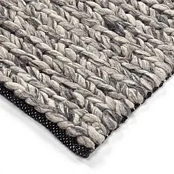 Ullteppe - Talvia Braided Wool (mørkegrå)