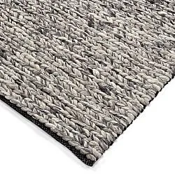Ullteppe - Talvia Braided Wool (mørkegrå)