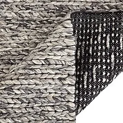 Ullteppe - Talvia Braided Wool (mørkegrå)