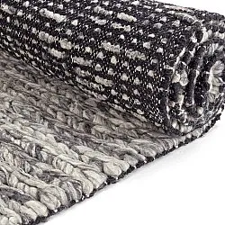 Ullteppe - Talvia Braided Wool (mørkegrå)