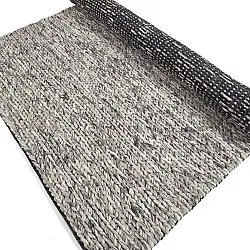 Ullteppe - Talvia Braided Wool (mørkegrå)
