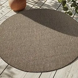 Rundt teppe - Indoor/Outdoor Bennett (beige)