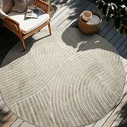 Rundt teppe - Indoor/Outdoor Devon (beige)