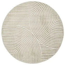Rundt teppe - Indoor/Outdoor Devon (beige)