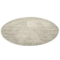 Rundt teppe - Indoor/Outdoor Devon (beige)