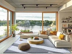 Innendørs/Utendørs tepper - Monsaraz (blå)
