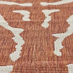 Rundt teppe - Indoor/Outdoor Winona (oransje)