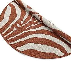 Rundt teppe - Indoor/Outdoor Winona (oransje)