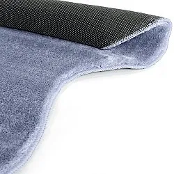 Bølgete Løper - Aranga Super Soft Fur (stålblå)