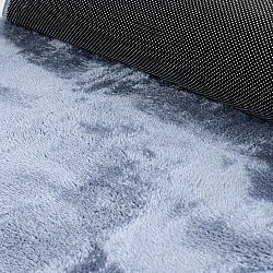 Bølgete Løper - Aranga Super Soft Fur (stålblå)