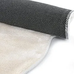 Rundt Bølgete Teppe - Aranga Super Soft Fur (beige)