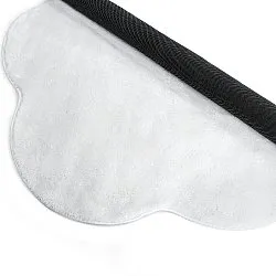 Rundt Bølgete Teppe - Aranga Super Soft Fur (hvit)
