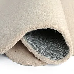 Bølget ullteppe - Diu Hand Tufted Wool Premium (krem)