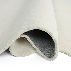 Bølget ullteppe - Diu Hand Tufted Wool Premium (hvit)