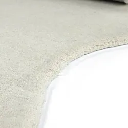 Bølget ullteppe - Diu Hand Tufted Wool Premium (hvit)