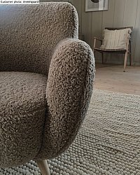 Runde tepper - Avafors Wool Bubble (beige)