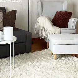 Ullteppe - Aliste Wool Shaggy (snow white)