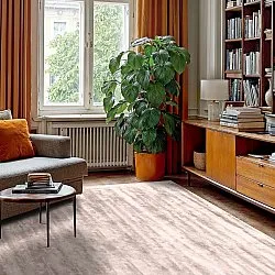 Viskoseteppe - Jodhpur Special Luxury Edition (lysgrå/beige)