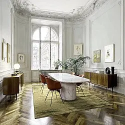 Viskoseteppe - Jodhpur Special Luxury Edition (olivengrønn)