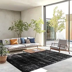 Viskoseteppe - Jodhpur Special Luxury Edition (svart)