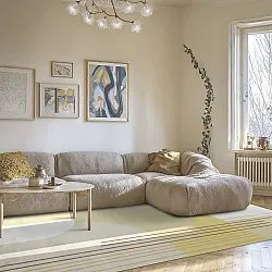 Wilton-teppe - Delft (beige/multi)