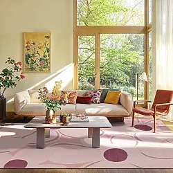 Wilton-teppe - Honfleur (rosa/multi)