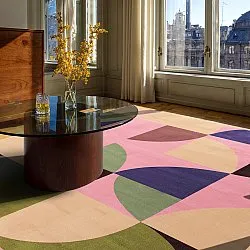 Wilton-teppe - Kalami (rosa/multi)