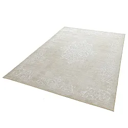 Wilton-teppe - Santi (beige/hvit)