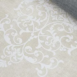 Wilton-teppe - Santi (beige/hvit)